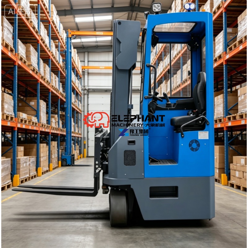 Electric Forklift - 3-Tonnen-Elektro-Omnidirektionaler Schubmaststapler für Langguttransport mit Joystick-Bedienung