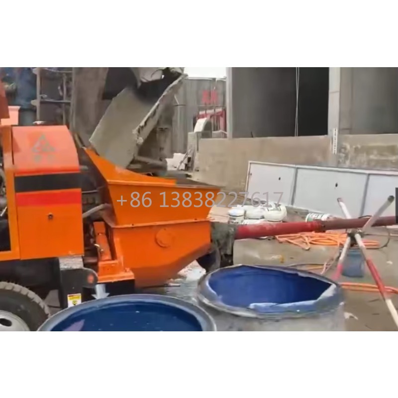 Concrete Mixer Machine - Bau- und Baumaschinen Kleine Mini-Dieselpumpe Zement-Betonmischer-Pumpe