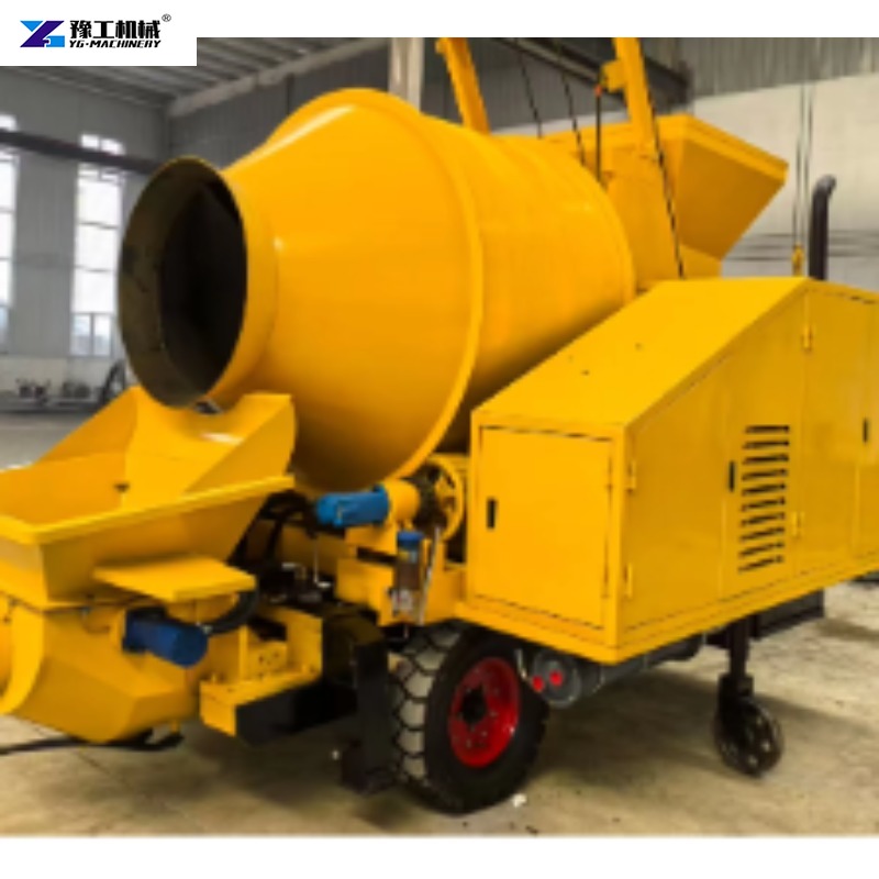 Concrete Mixer Machine - Anhänger-Betonmischer mit Förderpumpe Integrierte Technische Betonpumpmaschine
